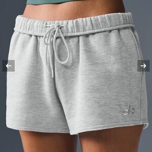 Alo Yoga Accolade Shorts Heather Grey NWT